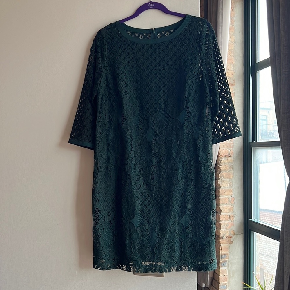 Classy Green Dress LOFT